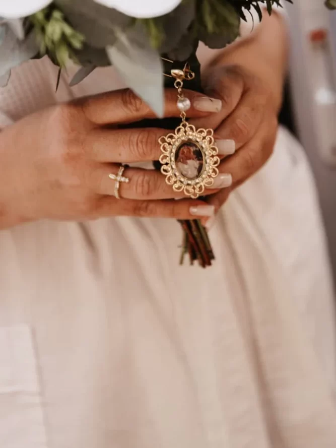 Relicário Para Buque De Noiva Ateliê Fernanda Cristina


