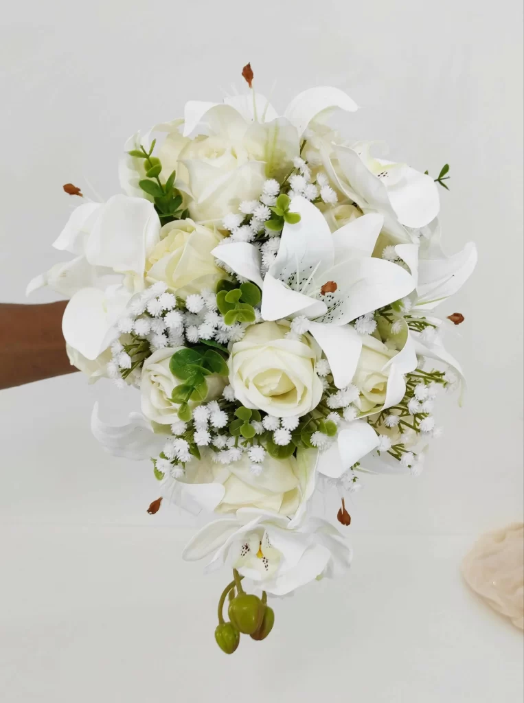 Buquê Eternizado Cascata Elegante Mari Pérola Buquês

