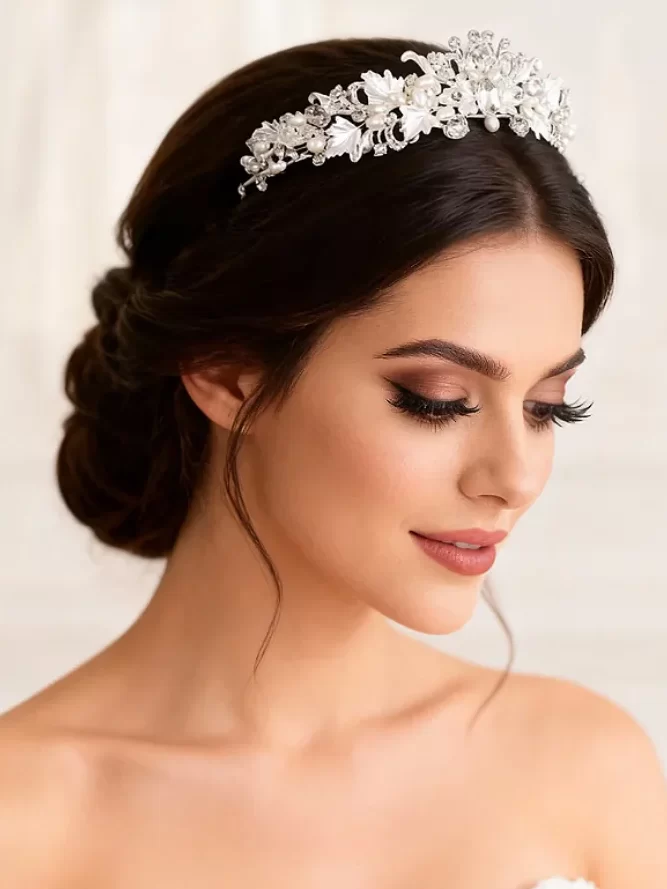 Coroa de Noiva Tiara Floral Isabella Bride Boutique

